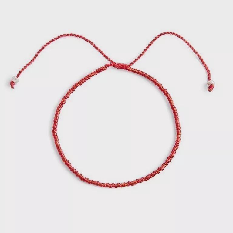 Armband kralen ruby red