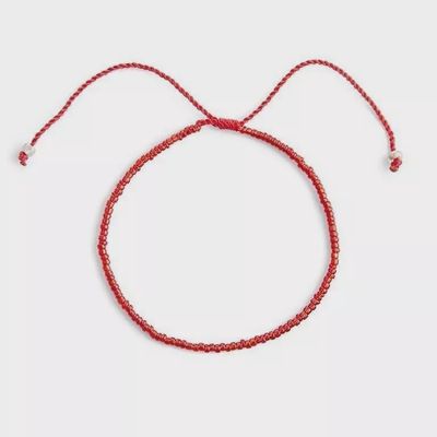 Armband kralen ruby red