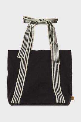 tas met strik hengsel zwart