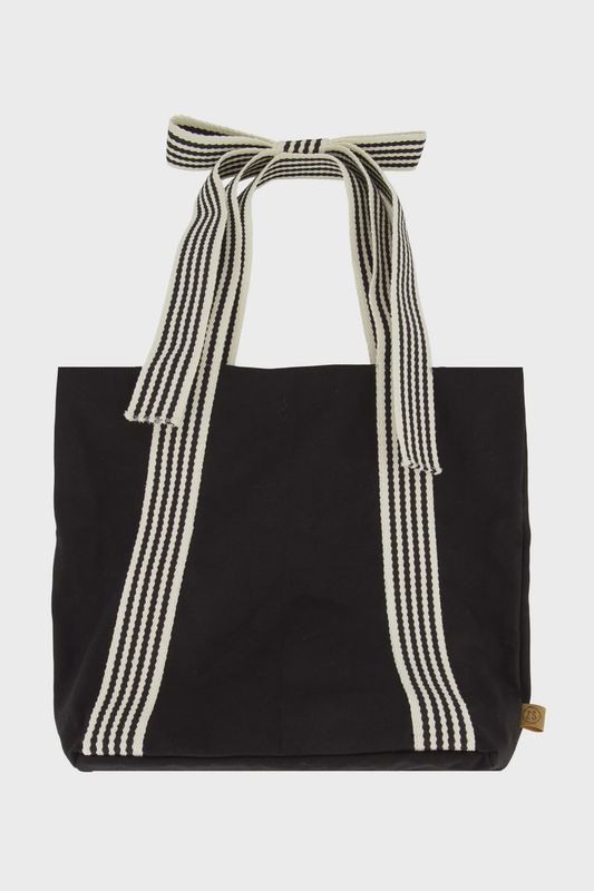 tas met strik hengsel zwart