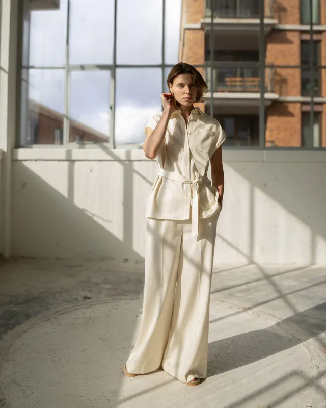 Liliam shirt s/l	Parchment
