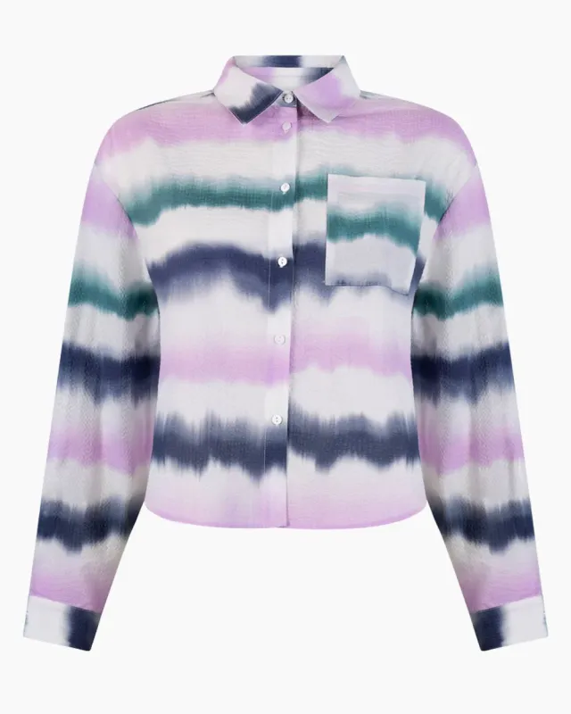 Laleha shirt l/s	Tie dye stripe