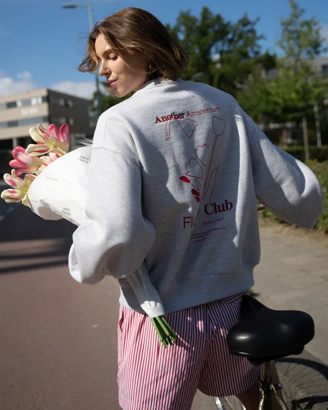 Jaxy flower sweat l/s	Grey melee