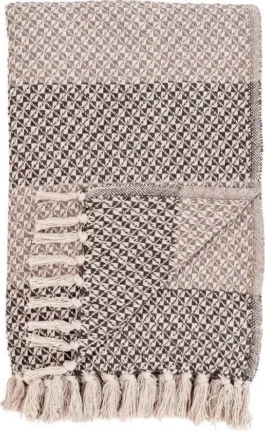 Plaid van Belek Bruin/beige - 3960914 - 130*180