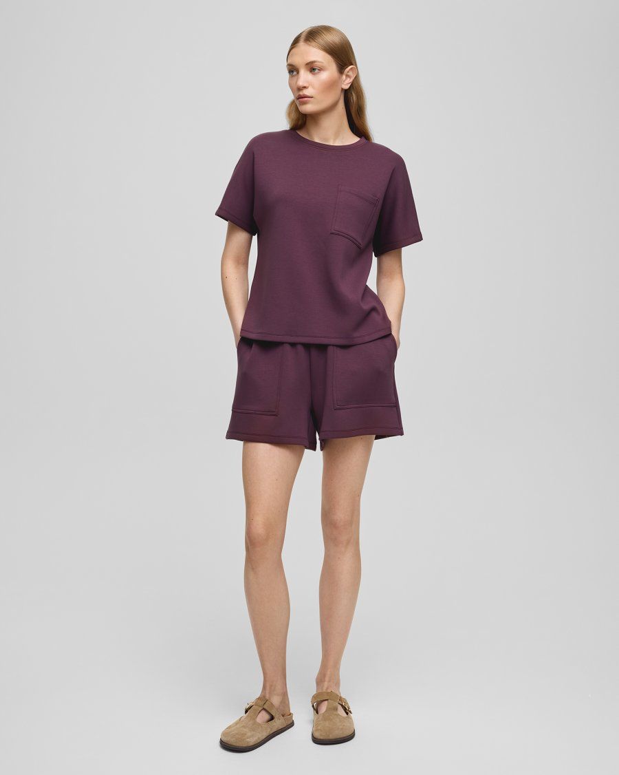 MSCHHarissa Ima Q Pocket Sweat Shorts	Fudge