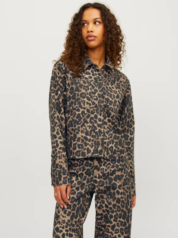 JXSARAH OVERSHIRT PNT SN	Cornstalk LEOPARD