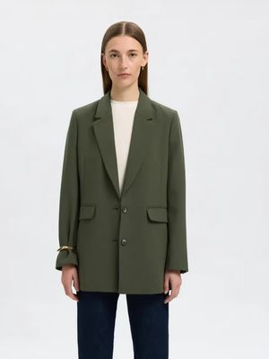 Blazer SLFRITA LS RELAXED BLAZER MEL NOOS	Deep Depths MELANGE