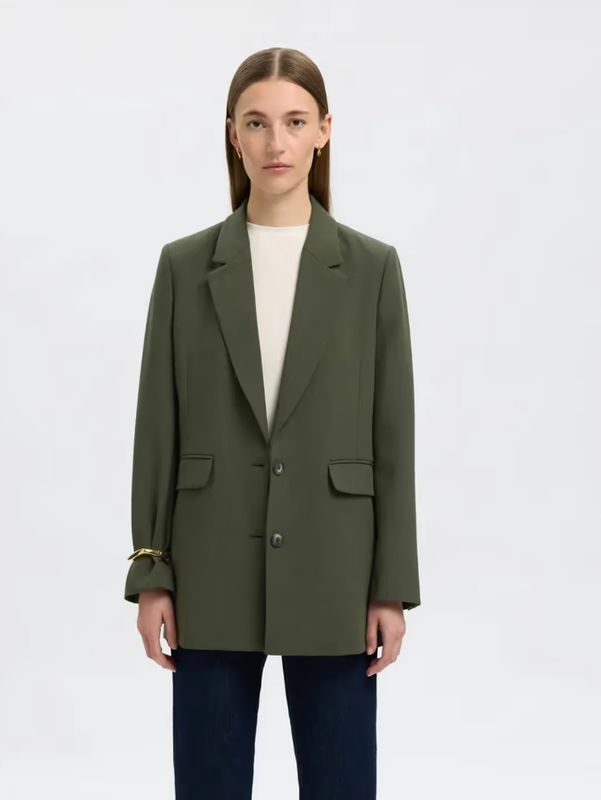 Blazer SLFRITA LS RELAXED BLAZER MEL NOOS	Deep Depths MELANGE