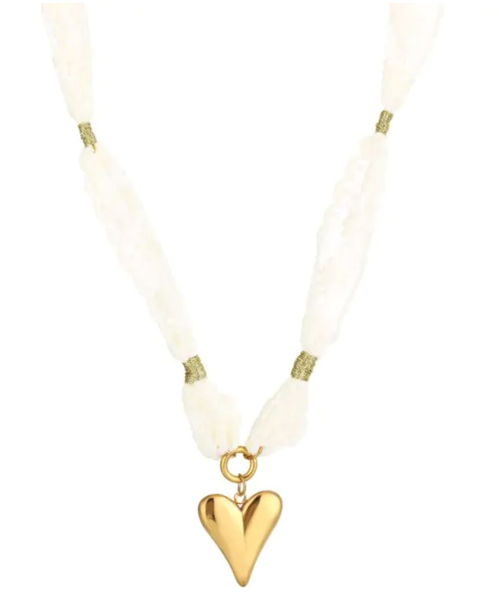 Ketting Ashley white hart