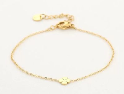 Armband klaver4 gold