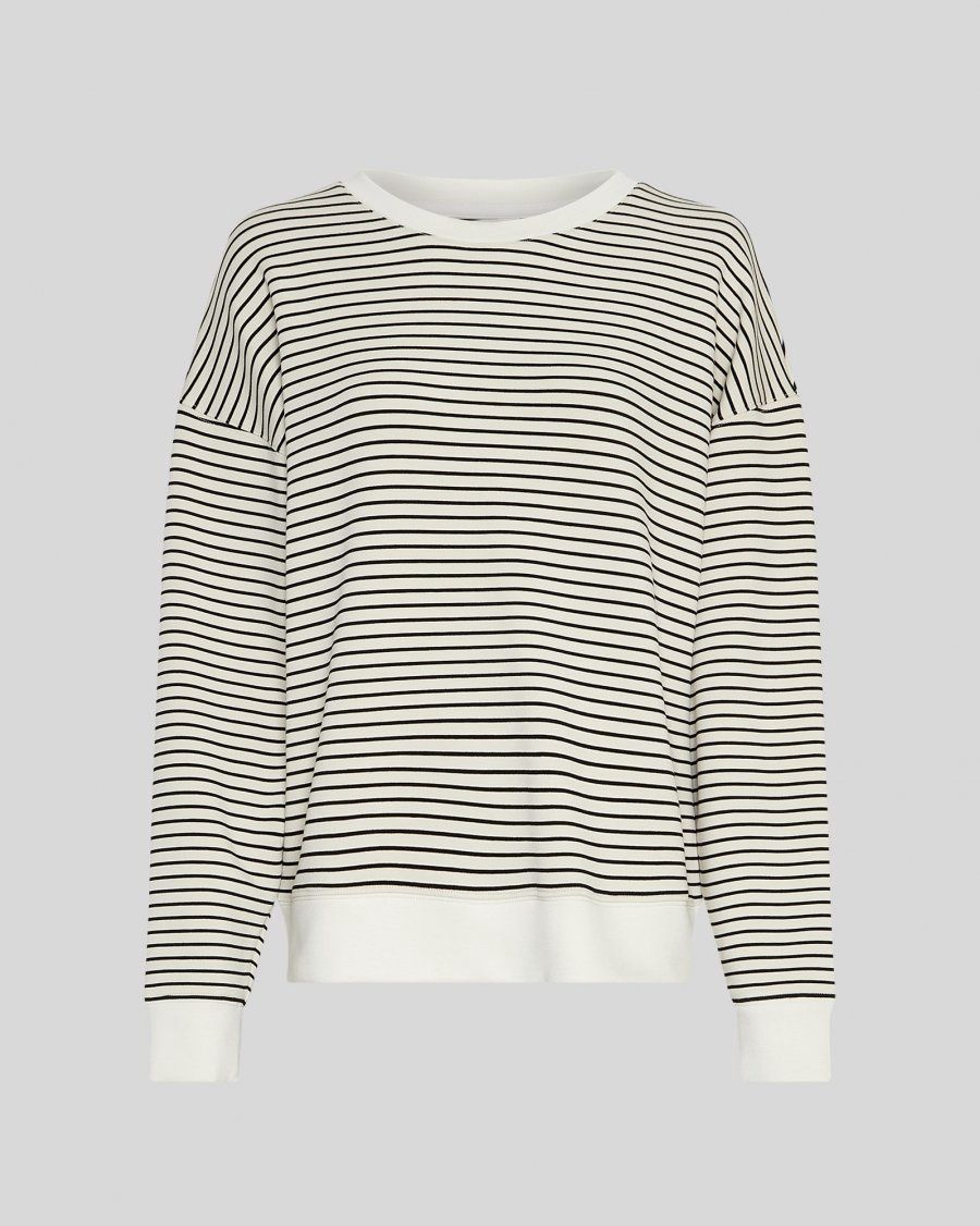 Sweater MSCHIma Q Sweatshirt STP Oatmeal Black