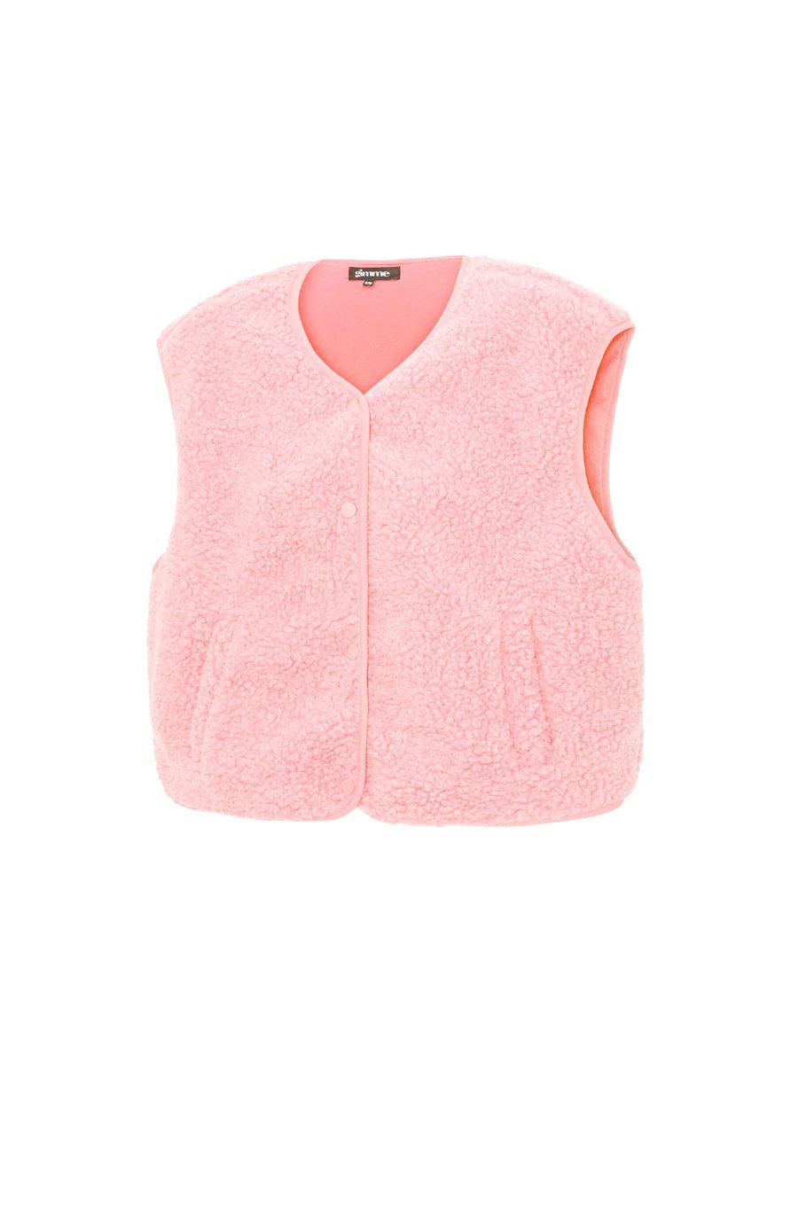 Teddy Vest Pink