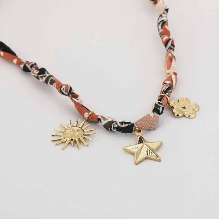 Ketting  scarf Sun JE16957 - BEIGE