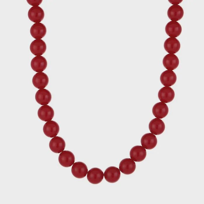 Ketting Kralen  Deep red JE18520 -