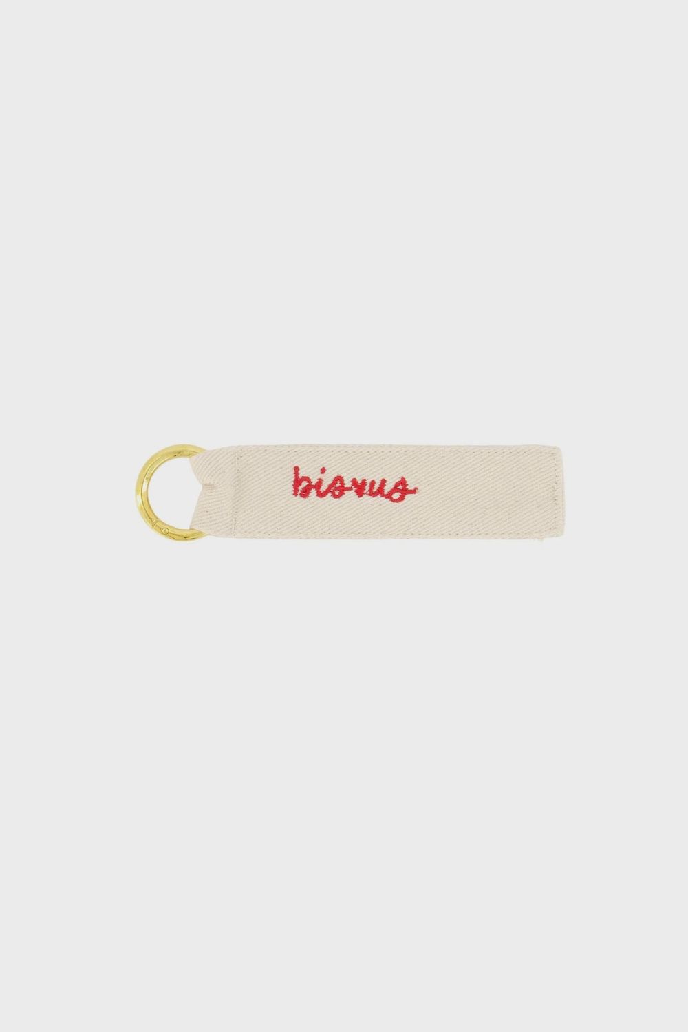 Sleutelhanger bisous wit/rood