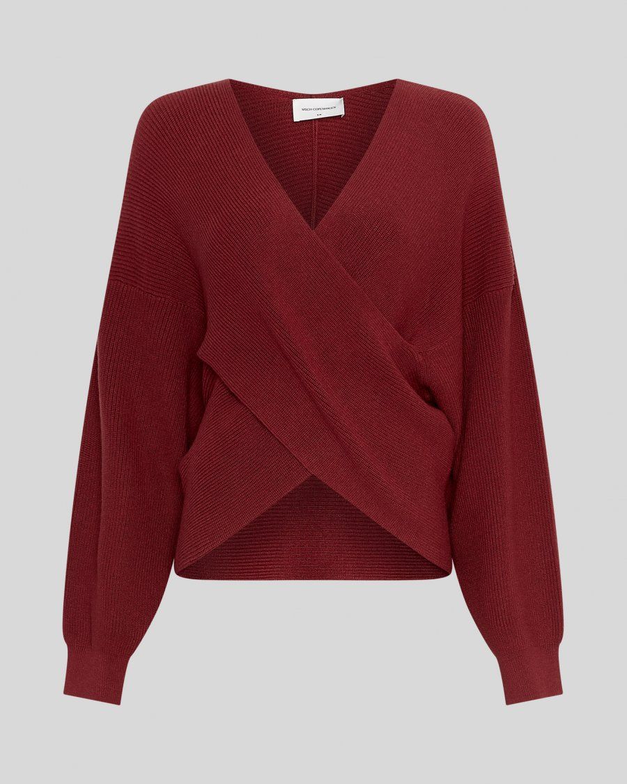 MSCHZinelle Rachelle Wrap Pullover 	Syrah