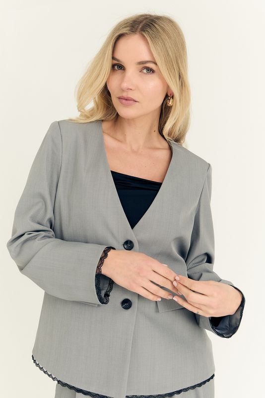 Dupont blazer grey melange