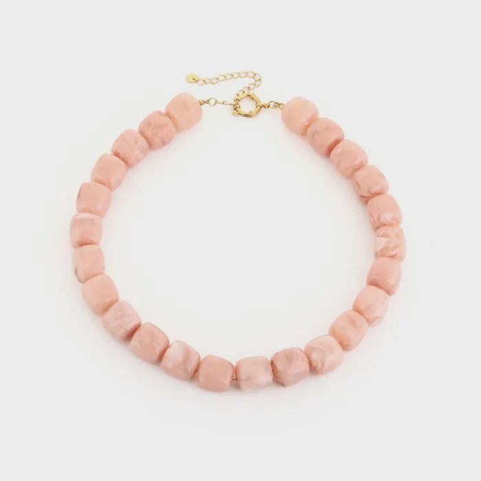 Kralen ketting Pink