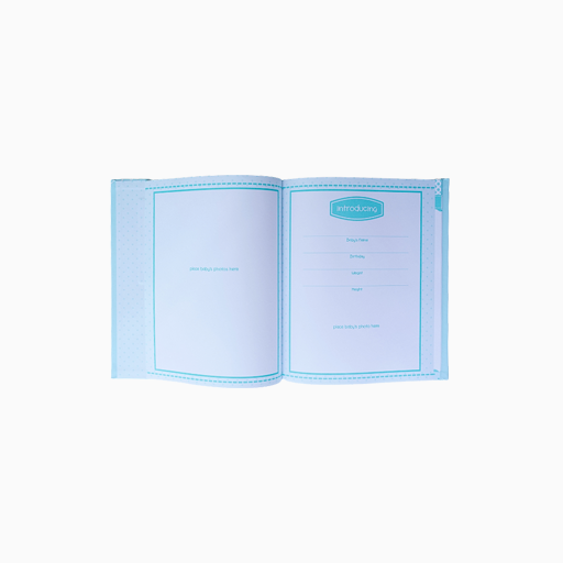 Lil Peach Baby Boy Memory Book Blue