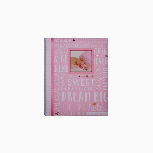 Lil Peach Baby Girl memory book Pink