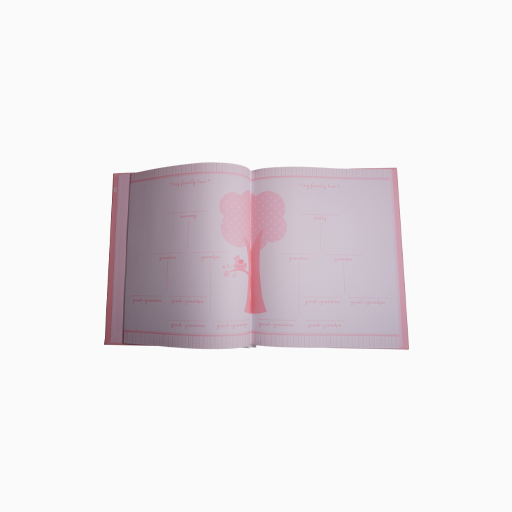 Lil Peach Baby Girl memory book Pink