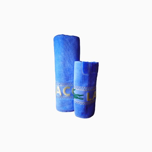 Lacoste Towels set of 2 pieces Blue