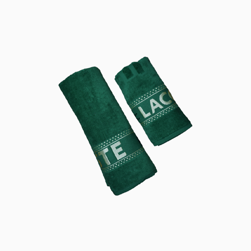 Lacoste Towels set of 2 pieces Green