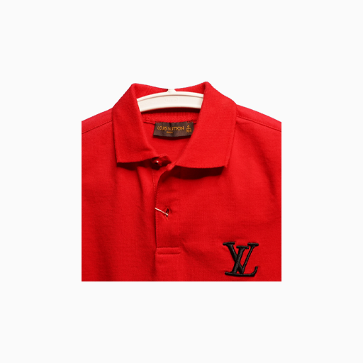 Louis Vuitton Children Summer Polo T-shirt Red