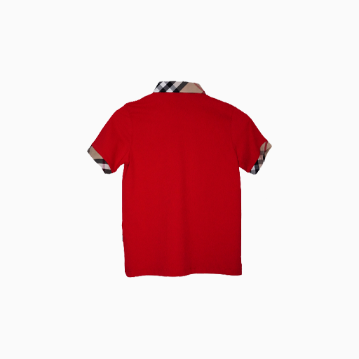 Burberry Children Summer Polo T-shirt Red