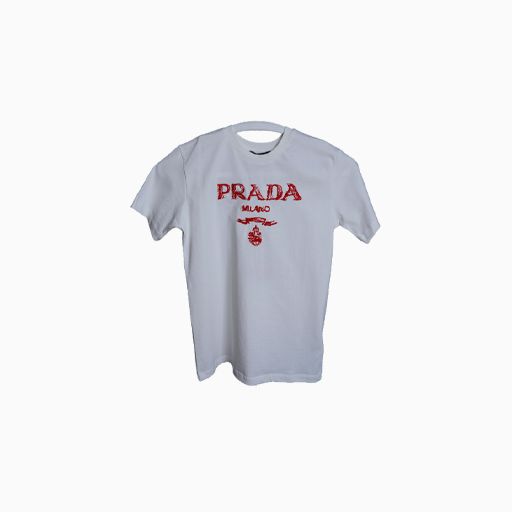 Prada Children Summer Polo T-shirt White