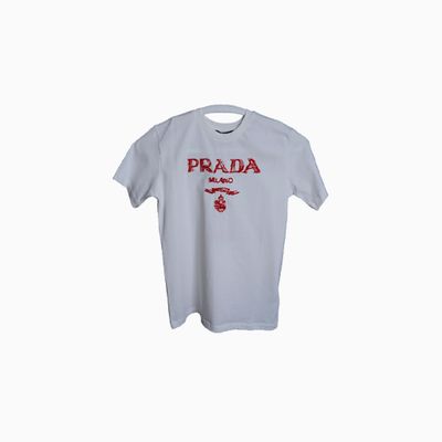 Prada Children Summer Polo T-shirt White