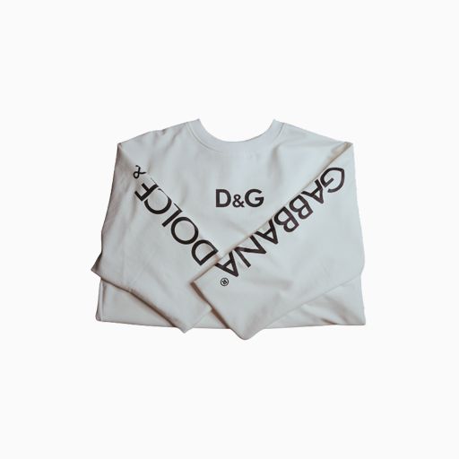 Dolce & Gabbana Long Sleeves Men Sweater White