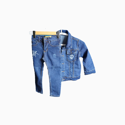 Christian Dior Denim Jacket and Jeans sets Boys Dark Grey