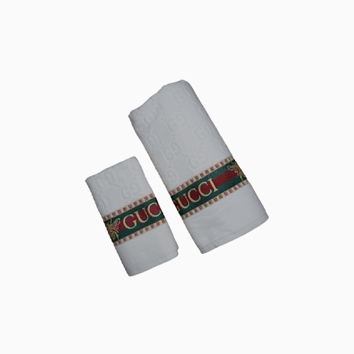 Gucci Towels set of 2 pieces White