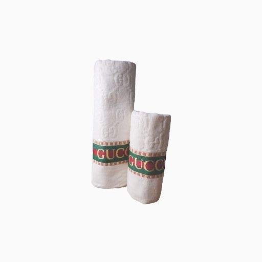 Gucci Towels set of 2 pieces White