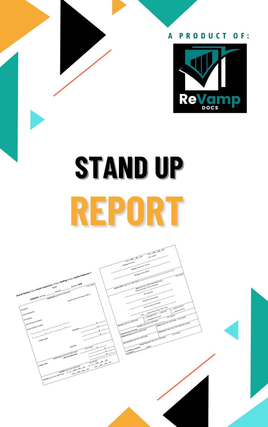 Stand up Report- Morning Meeting-editable