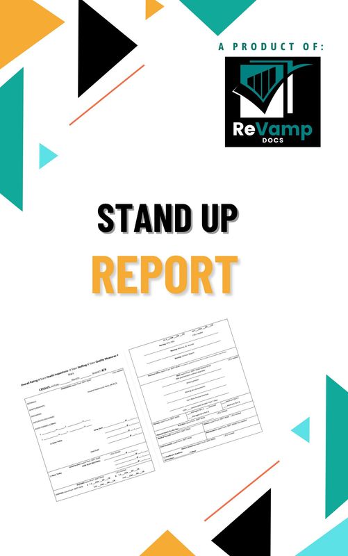 Stand up Report- Morning Meeting-editable