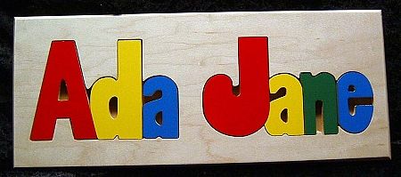 Custom Wooden Name Puzzle