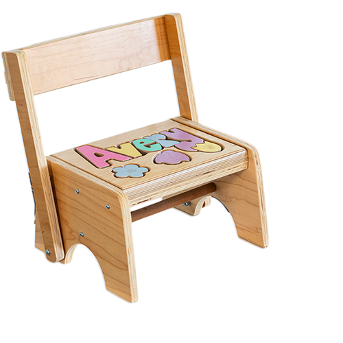 Flip Back Name Stools