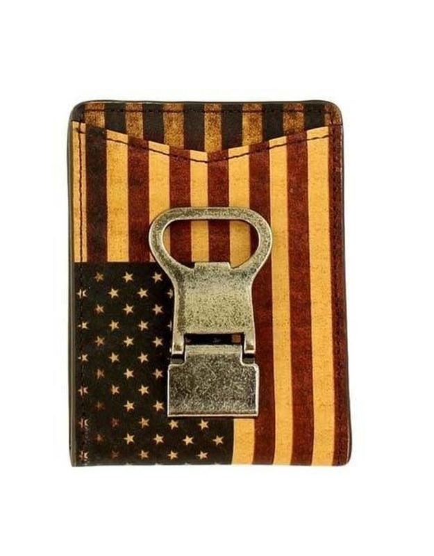 NOCONA VINTAGE AMERICAN FLAG MONEY CLIP