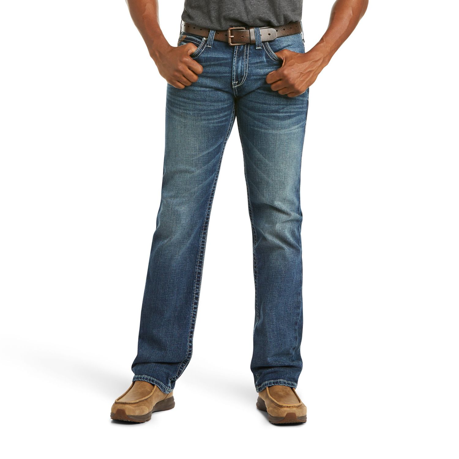 ARIAT MEN&#39;S M7 ROCKER STRETCH COLTRANE STRAIGHT LEG JEAN IN SILVERTON