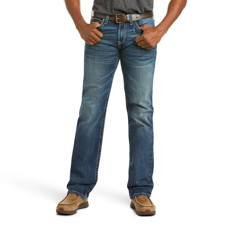 ARIAT MEN&#39;S M7 ROCKER STRETCH COLTRANE STRAIGHT LEG JEAN IN SILVERTON