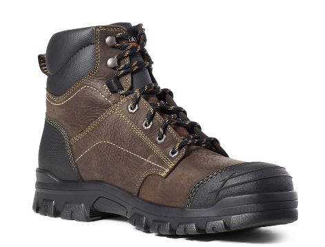 ARIAT TREADFAST 6&quot; H2O ST DRK BRN