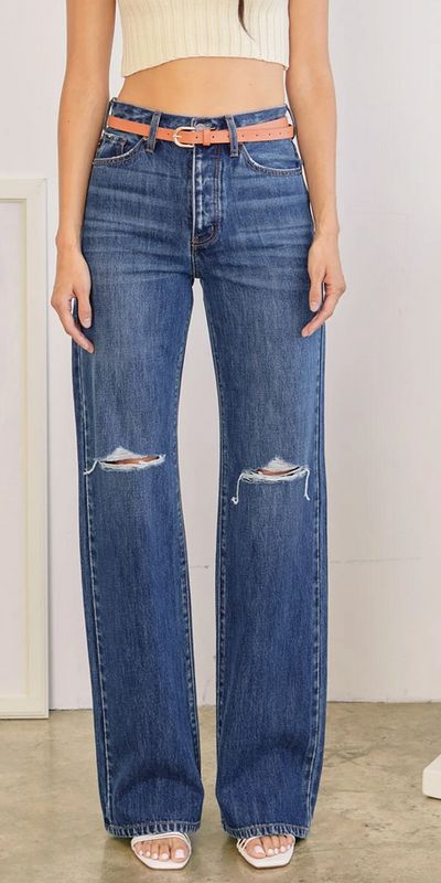 KANCAN ULTRA HIGH RISE 90&#39;S FLARE JEAN