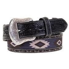 NOCONA SOUTHWEST FABRIC INLAY BELT