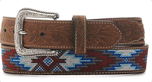 NOCONA EMBROIDERED SOUTHWEST INLAY BELT