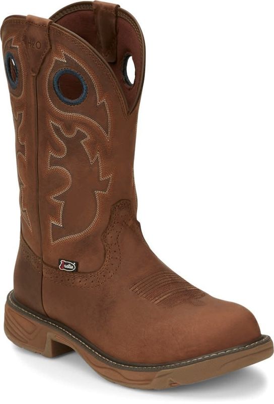 JUSTIN MEN&#39;S RUSH 11&quot; WATERPROOF WORK BOOT