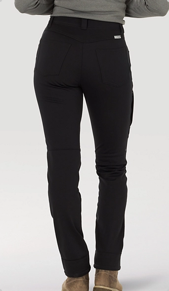 WRANGLER WOMENS SINGLE LAYER WARMING PANTS BLACK