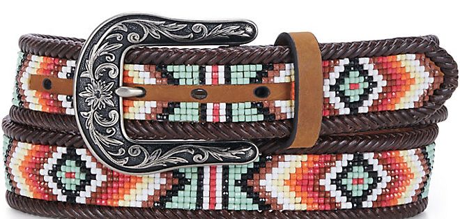SOUTHWESTERN DIAMOND BEADING BELT