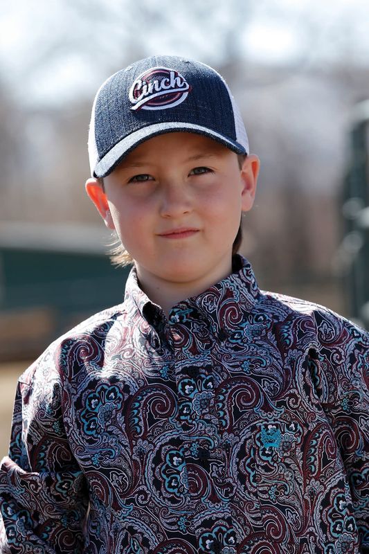 BOYS TRUCKER CAP NAVY